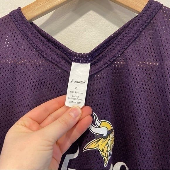 Franklin NFL Vikings mesh jersey women's size large - Picture 4 of 5